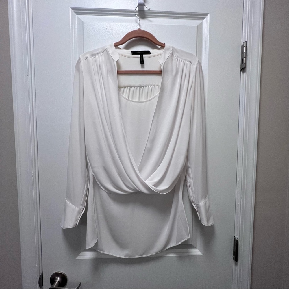 BCBG White Blouse